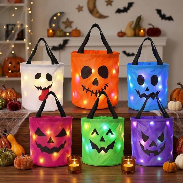 LED Halloween Treat Bags