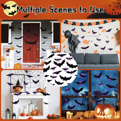 LED Halloween Bats Wall Decor