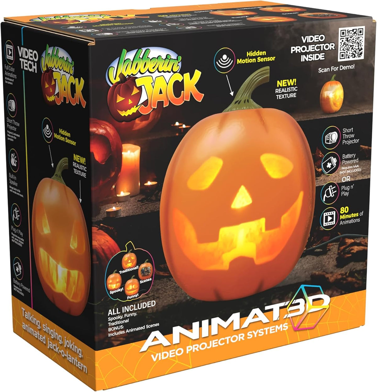Jabberin' Jack Animated Talking & Singing Pumpkin